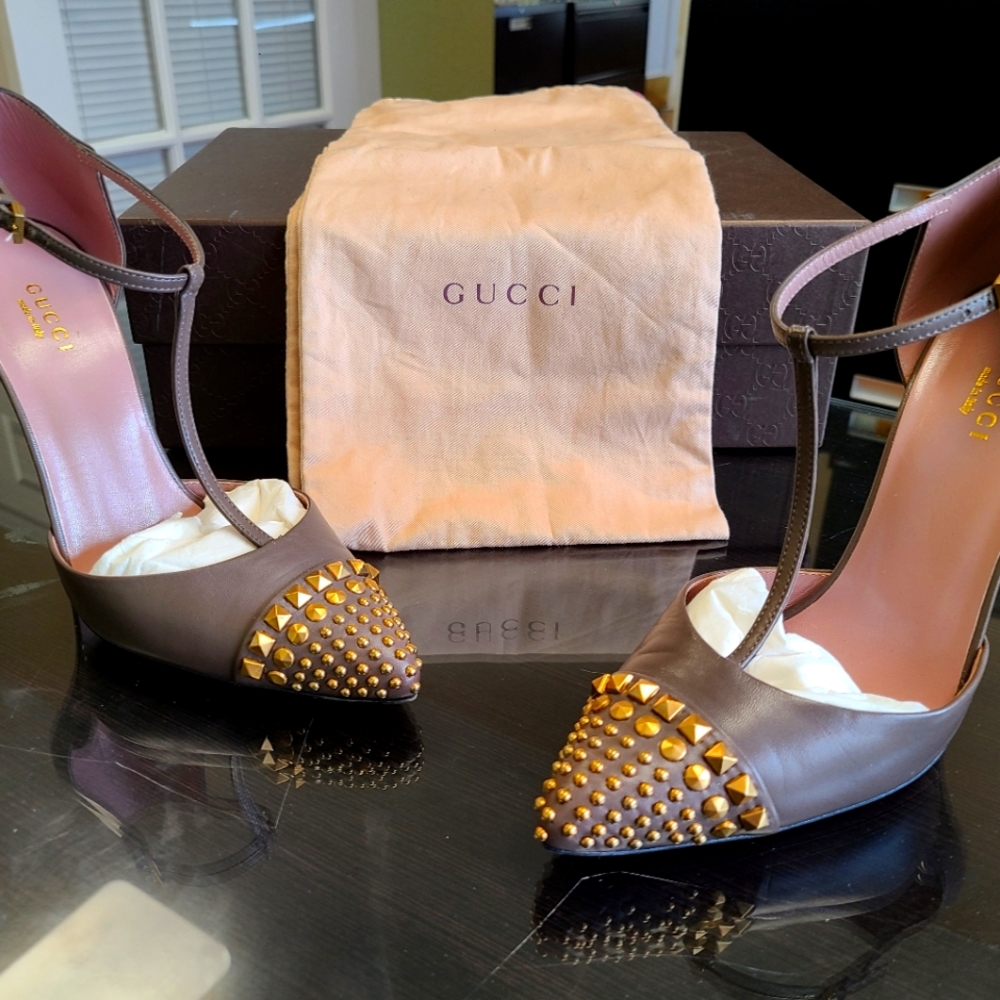 Gucci st.leo malaga kid heel